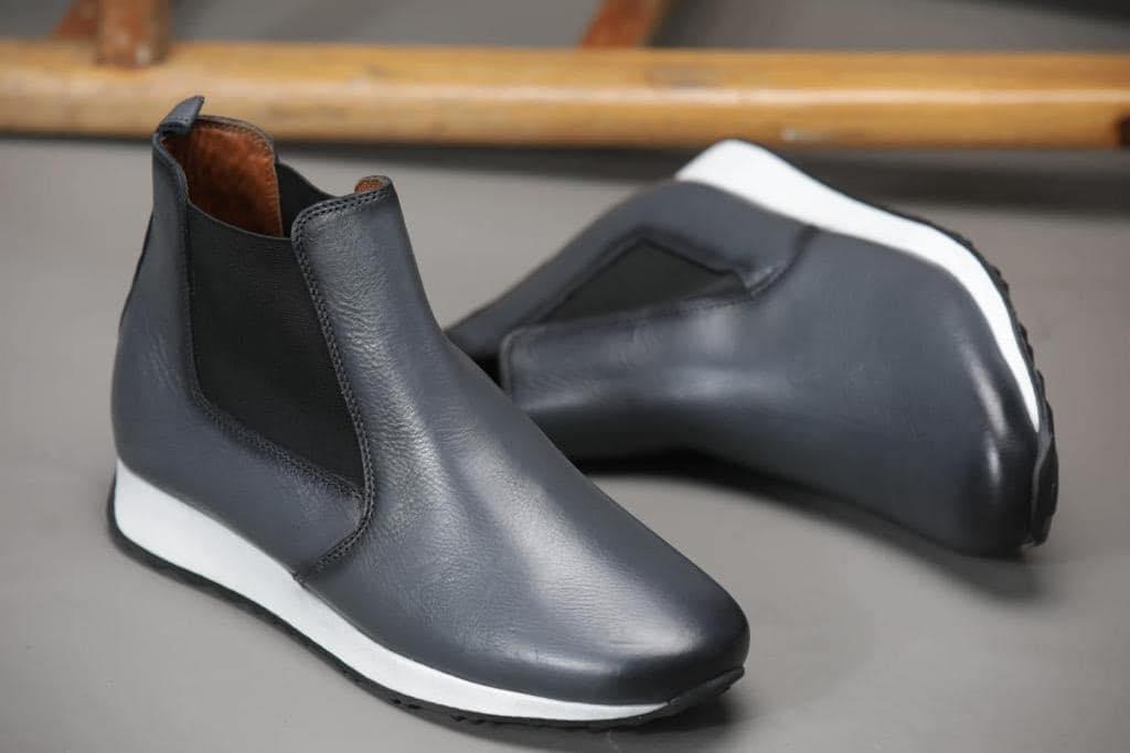 Mocassins montante en cuir  – Élégance décontractée pour homme