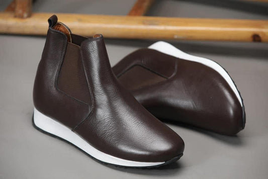 Mocassins montante en cuir  – Élégance décontractée pour homme